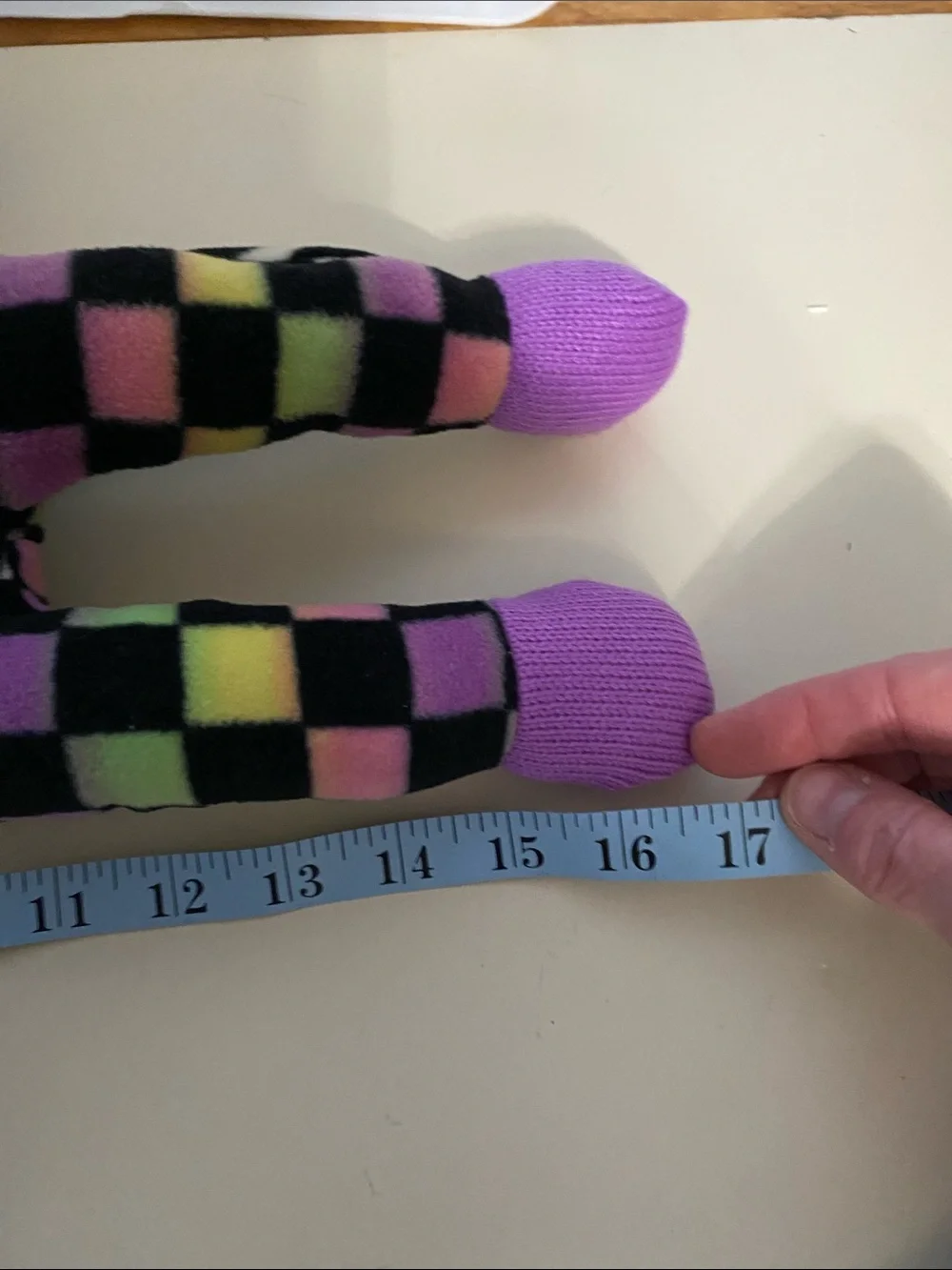 Justice Multicolor Zebra-Print Sock Monkey Plush with Purple Accents New